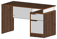 NORD 2R стіл письмовий дуб експресив бронзовий/білий діамант