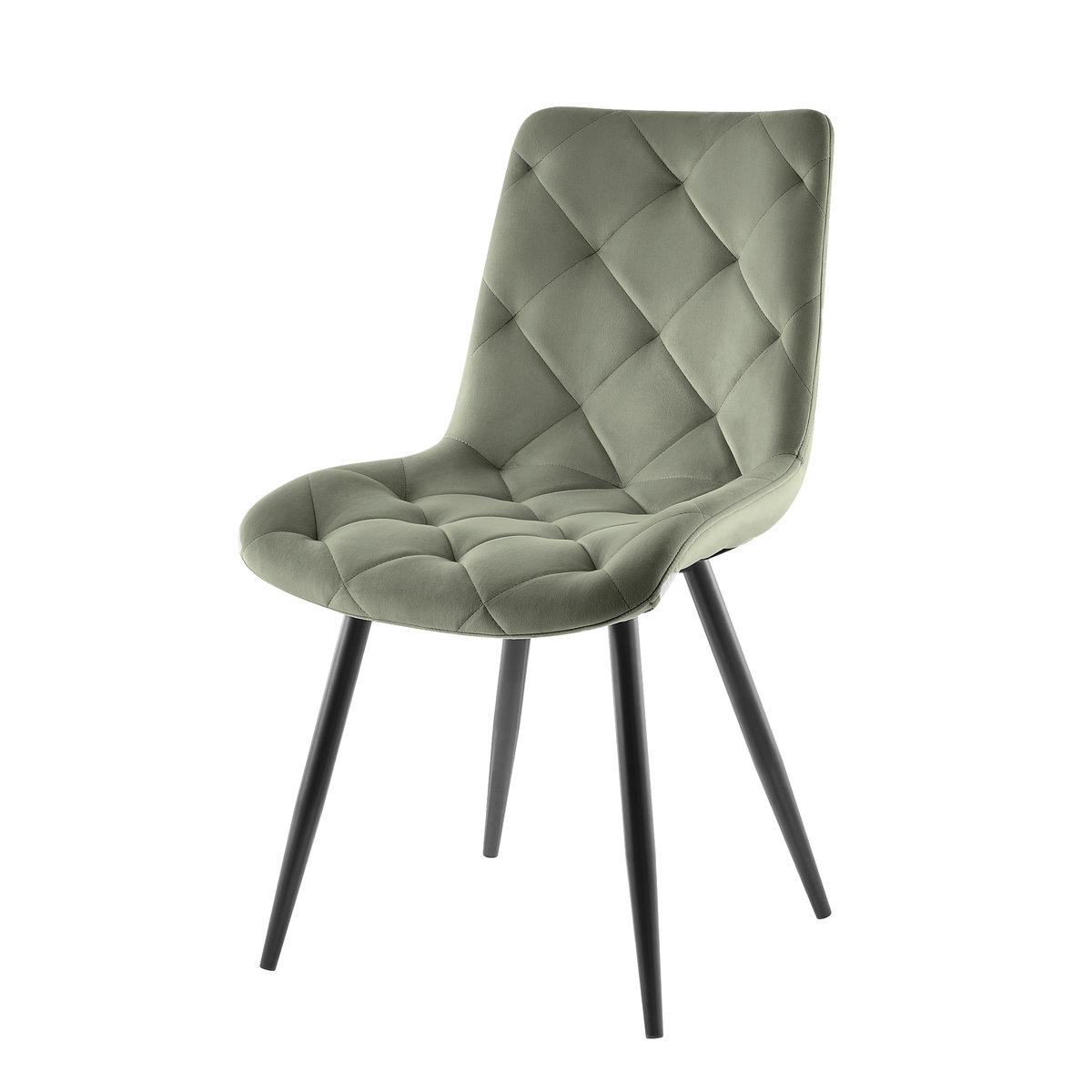Обідній Стілець SHELL чорний каркас/оливковий стілець обідній для кухні вітальні м'який сучасний, фото 1