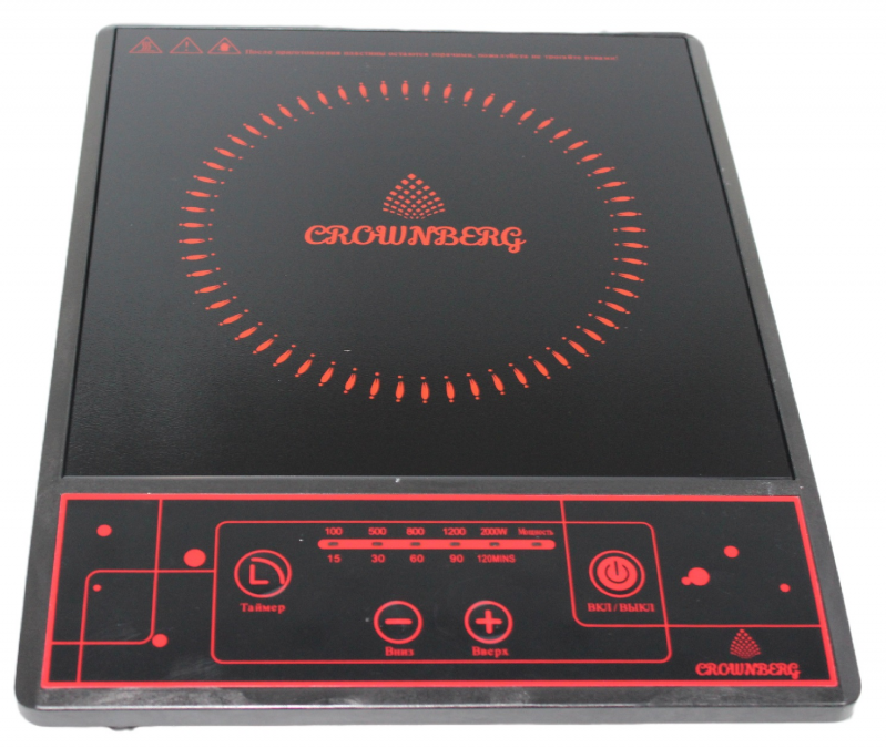 Інфрачервона настільна одноконфоркова плита Crownberg CB-1323 iC227 - фото 1 - id-p2644294792