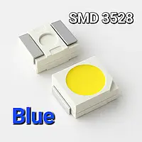Светодиод SMD 3528 Blue. Світлодіод поверхневого монтажу СМД 3528 синій