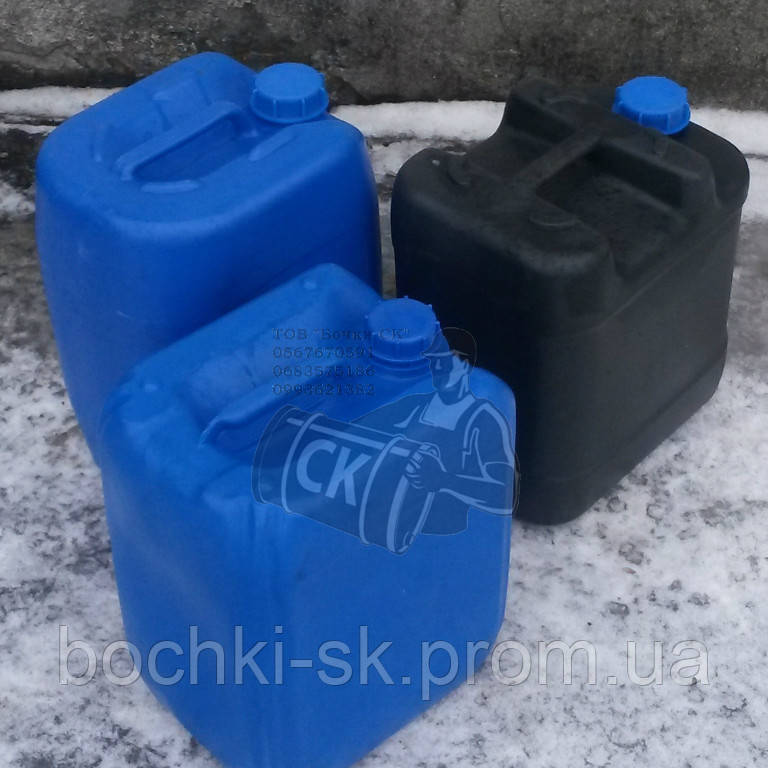 Каністри 20 л технічні б/у (чисті) - фото 1 - id-p100178917