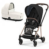Cybex Mios 4.0 коляска 2 в 1 Sepia Black / Off White шасі Rose Gold