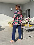 Костюм трійка блуза штани та піджак 9419, фото 5