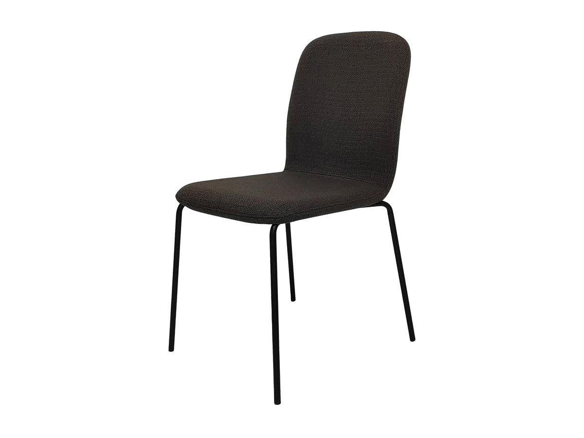 Обідній Стілець NAVY стілець чорний каркас/сірий сірий тк. стільці обідні для кухні вітальні м'який сучасний, фото 1