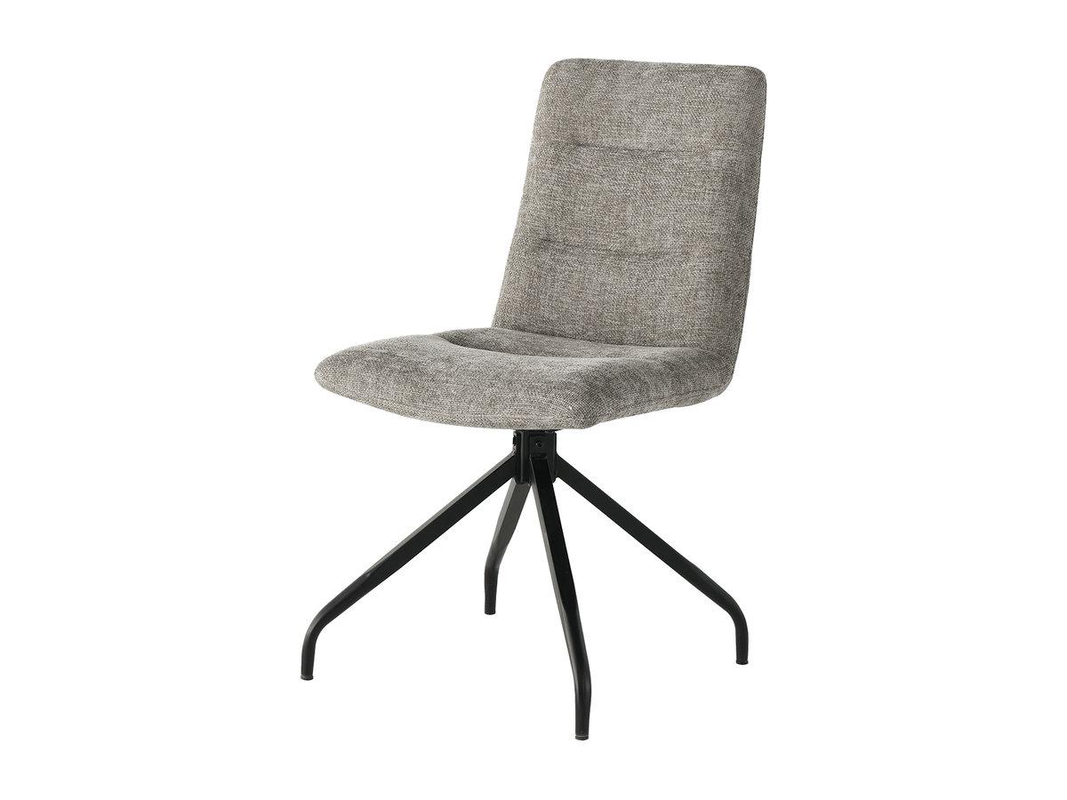 Обідній Стілець DAMIR чорний каркас/сірий тк. стільці обідні для кухні вітальні м'який сучасний, фото 1