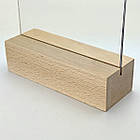 Менюхолдер А4 на дерев'яній підставці з буку, тримач меню формату А4, фото 3