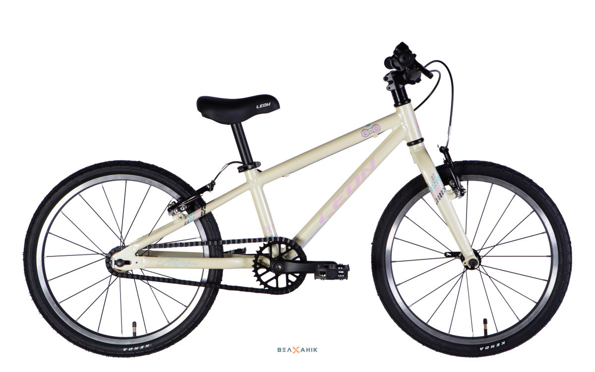 Велосипед 20/quot; LEON GO Vbr FR (рама 10/quot;) AL бежево-рожевий, фото 1