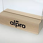 Менюхолдер А5, тримач меню на дерев'яній підставці з ясеня з гравіюванням, фото 2