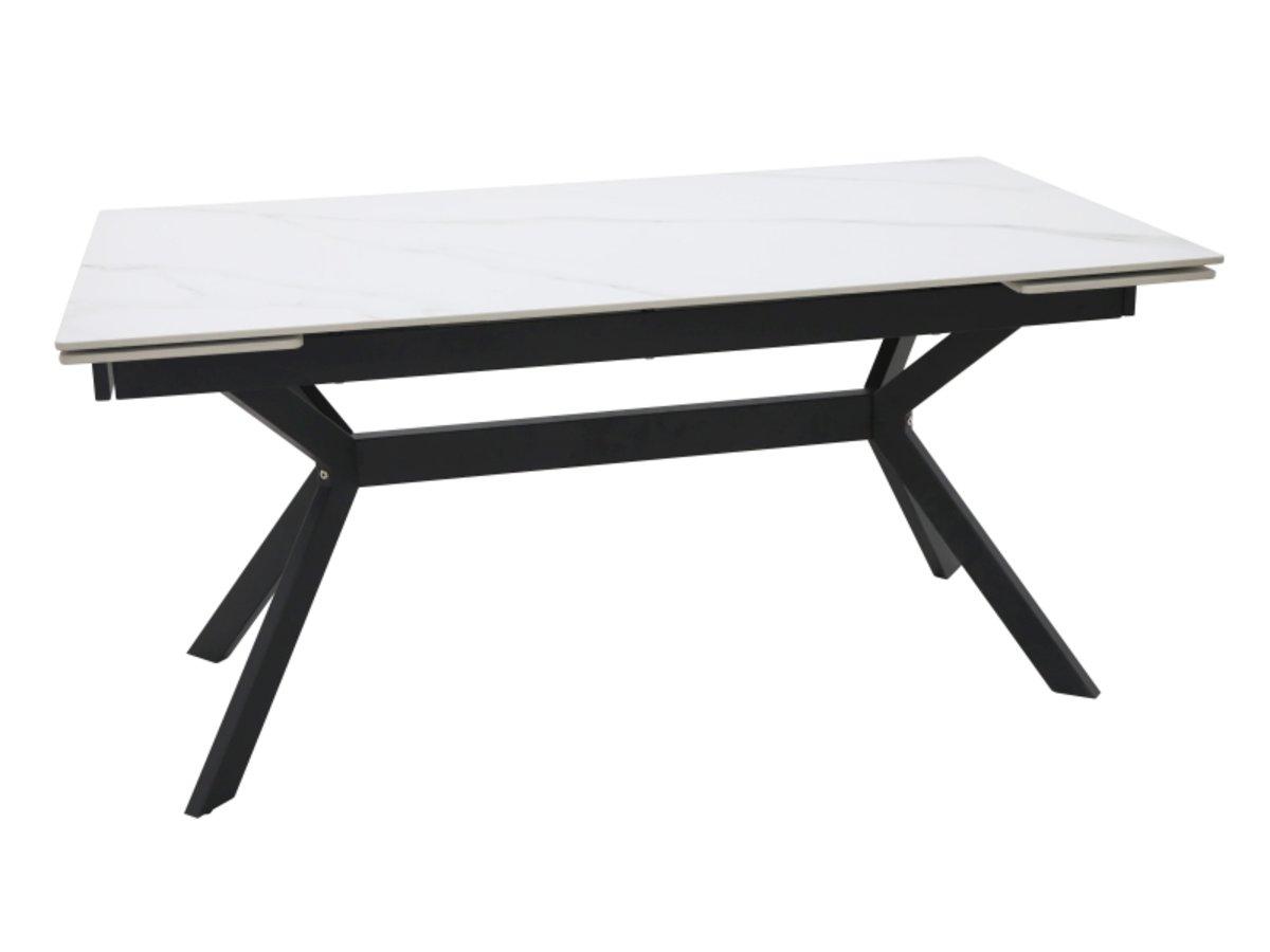 Стіл IMPERIA 160(220)*90 білий/чорний, фото 1