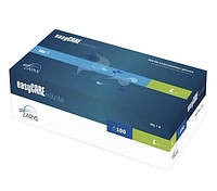 Нитриловые перчатки нестерильные неопудренные easyCARE nitrile L (50 пар/уп) синие