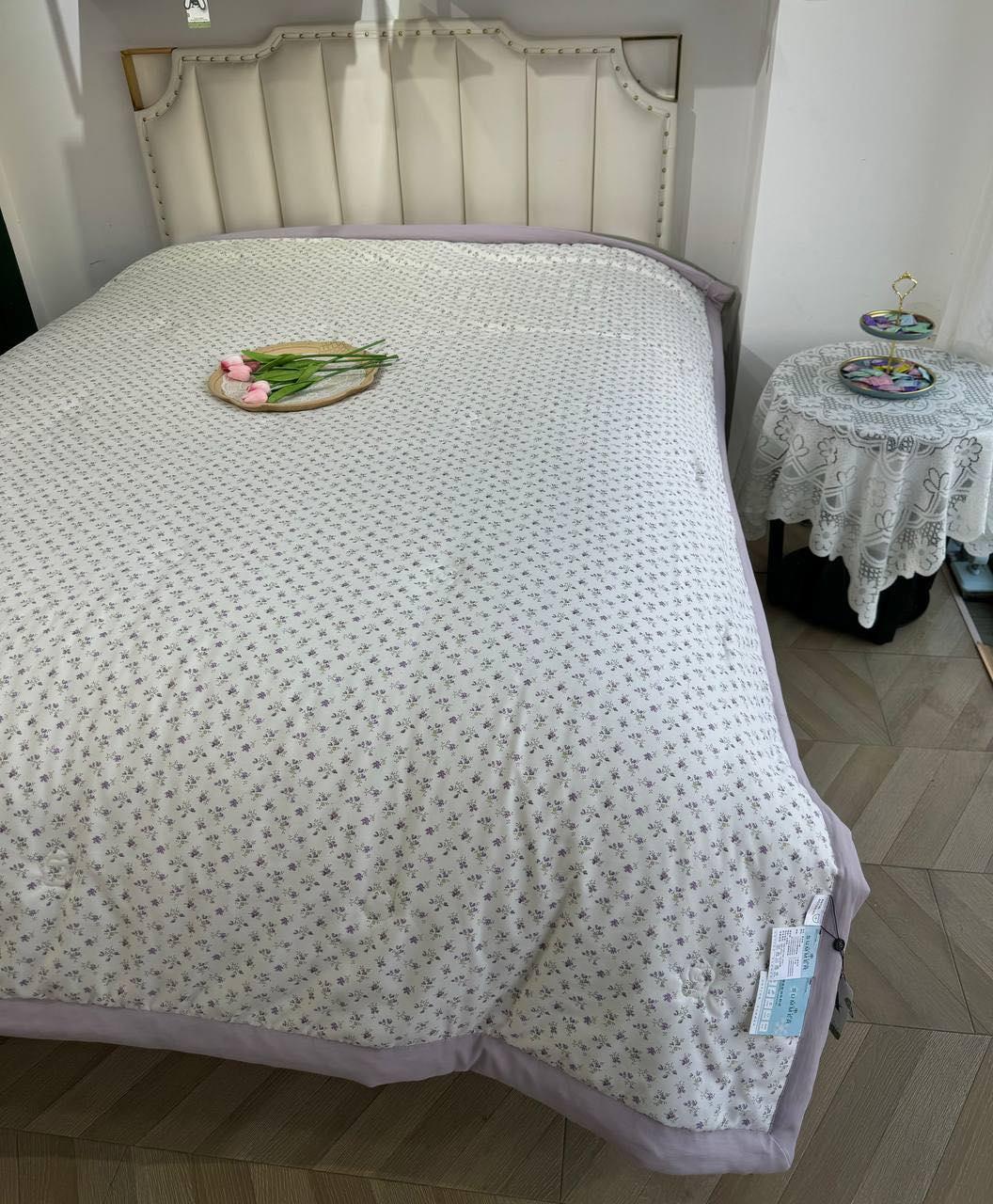 Комплект літньої постільної білизни з ковдрою Micro Satin Hanny Євро