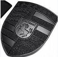 Емблема на капотPorsche Cayenne Panamera Macan Порш Каенн Порше Каенн Панамера, Макан колір чорний