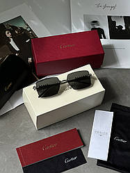😎 Cartier Clash Black/Silver CT0545S 001 L 58/17/140 58/17/140