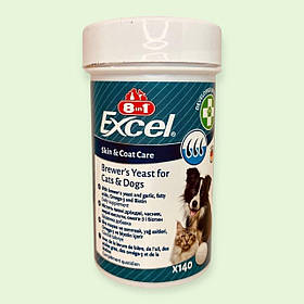 Вітаміни Пивні дріжджі для котів і собак 8in1 Excel Brewers Yeast таблетки 140 шт