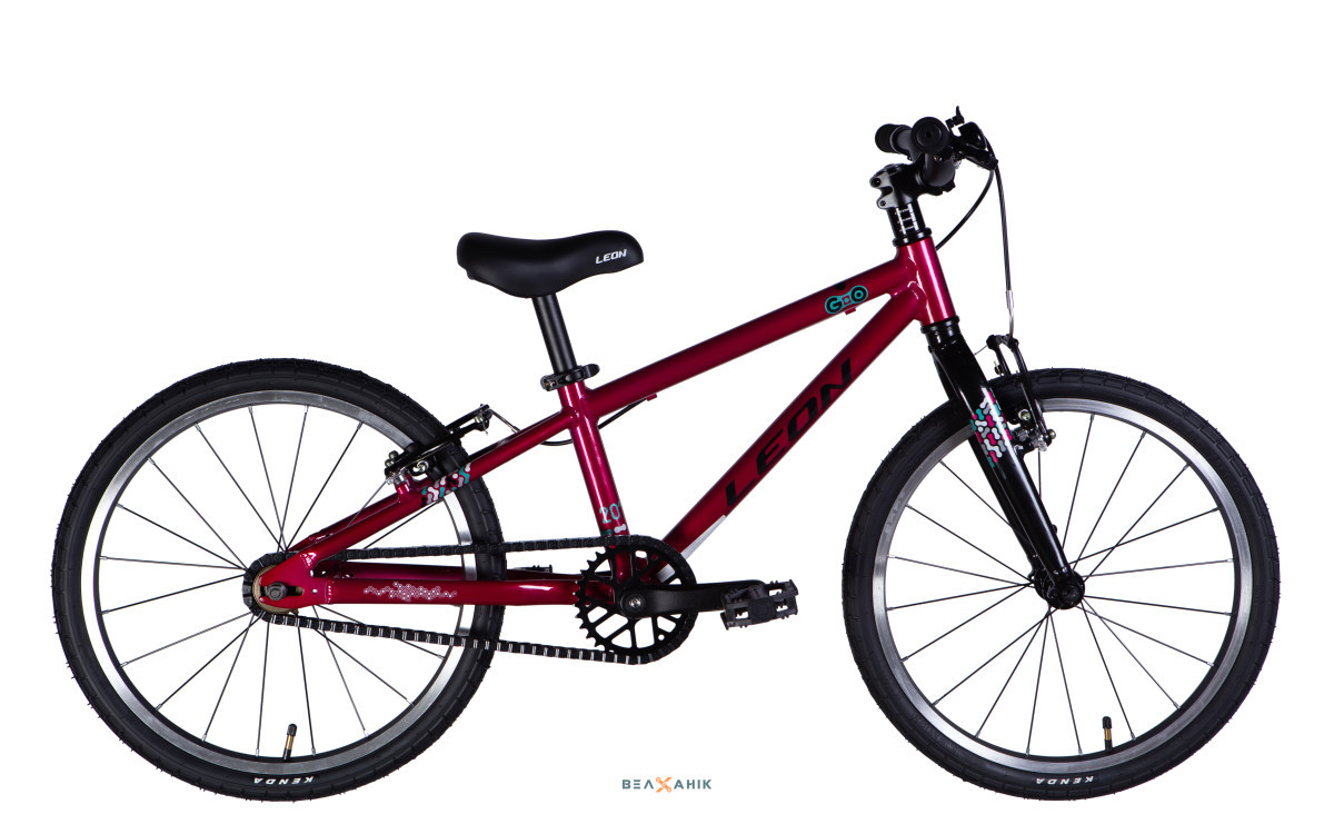 Велосипед 20/quot; LEON GO Vbr FR (рама 10/quot;) AL малиновий, фото 1