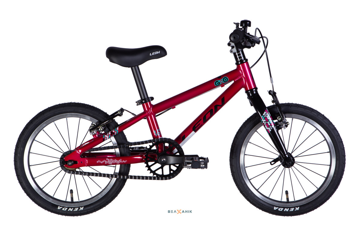 Велосипед 16/quot; LEON GO Vbr FR (рама 8/quot;) AL малиновий, фото 1