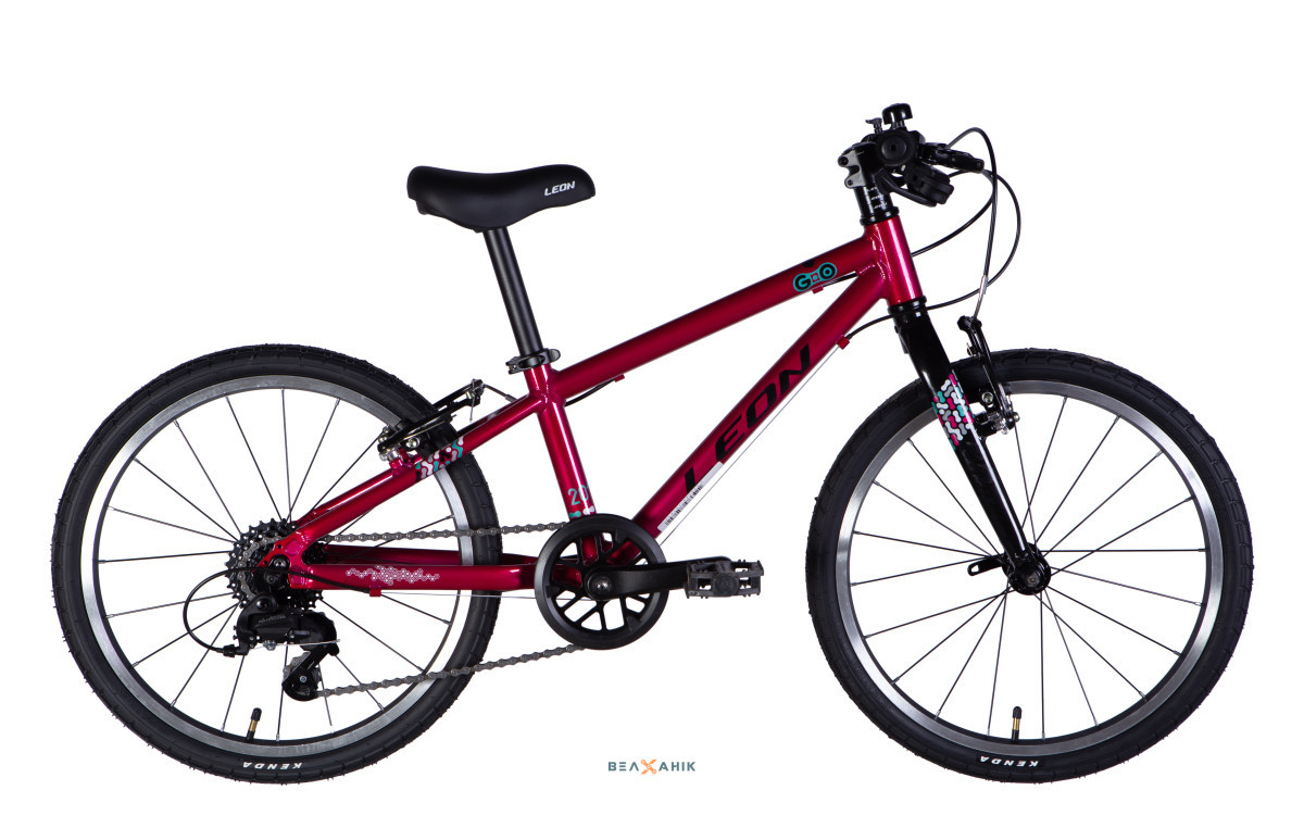 Велосипед 20/quot; LEON GO Vbr 7 speed FR (рама 10/quot;) AL малиновий, фото 1