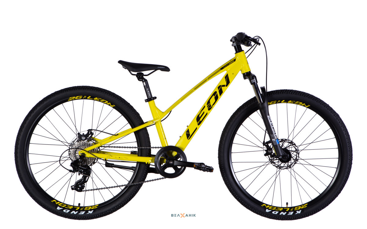 Велосипед 26/quot; LEON SUPER JUNIOR DD CS (рама 13/quot;) AL чорно-жовтий, фото 1