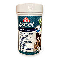 Вітаміни Пивні дріжджі для кішок і собак 8in1 Excel Brewers Yeast таблетки 140 шт