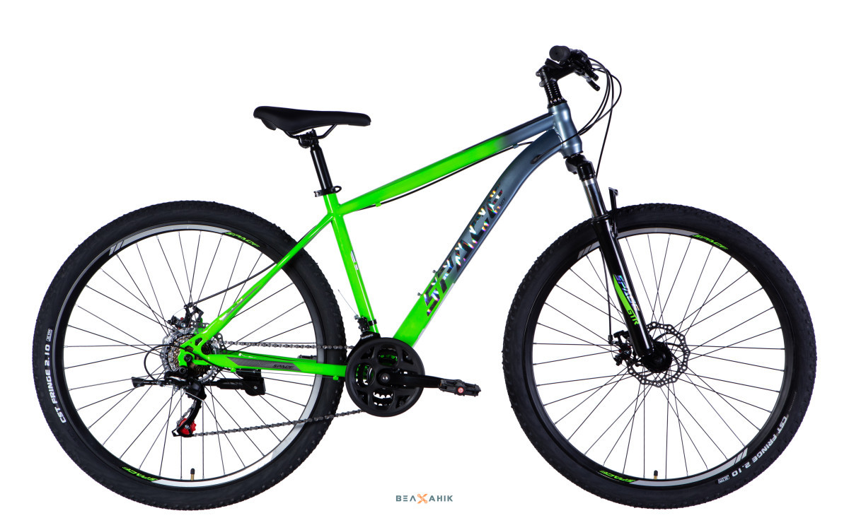 Велосипед 29/quot; SPACE MARS DD FR (рама 18/quot;) ST зелено-сріблястий, фото 1