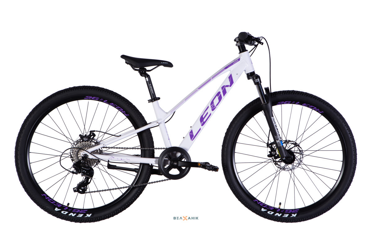 Велосипед 26/quot; LEON SUPER JUNIOR DD CS (рама 13/quot;) AL біло-бузковий, фото 1
