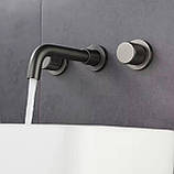 Змішувач для умивальника настінний FUTURA Armance Graphite, фото 3