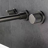 Змішувач для умивальника настінний FUTURA Armance Graphite, фото 4