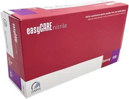 Рукавички нітрилові easyCARE nitrileBERRY XS нестерильні непудровані (50 пар / уп) рожеві