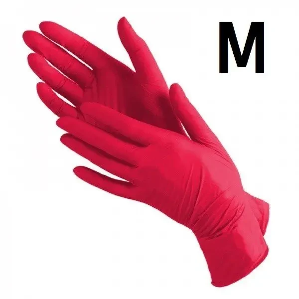 Рукавички нітрилові easyCARE nitrileBERRY M нестерильні непудровані (50 пар / уп) рожеві