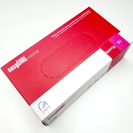 Рукавички нітрилові easyCARE nitrileBERRY S нестерильні неопудрені (50 пар/уп) рожеві