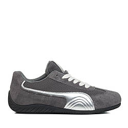 Кеди жіночі сірі комбіновані з текстилем Linda