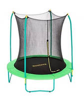 Детский Батут Bestway 59102 С Защитной Сеткой, Диаметр 244 См, До 80 Кг, Зелёный Цвет || AlexToys
