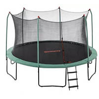 Батут С Сеткой И Лестницей Bestway, Диаметр 427 См Xtreme Air, Нагрузка До 100 Кг, Зелёный Цвет || AlexToys