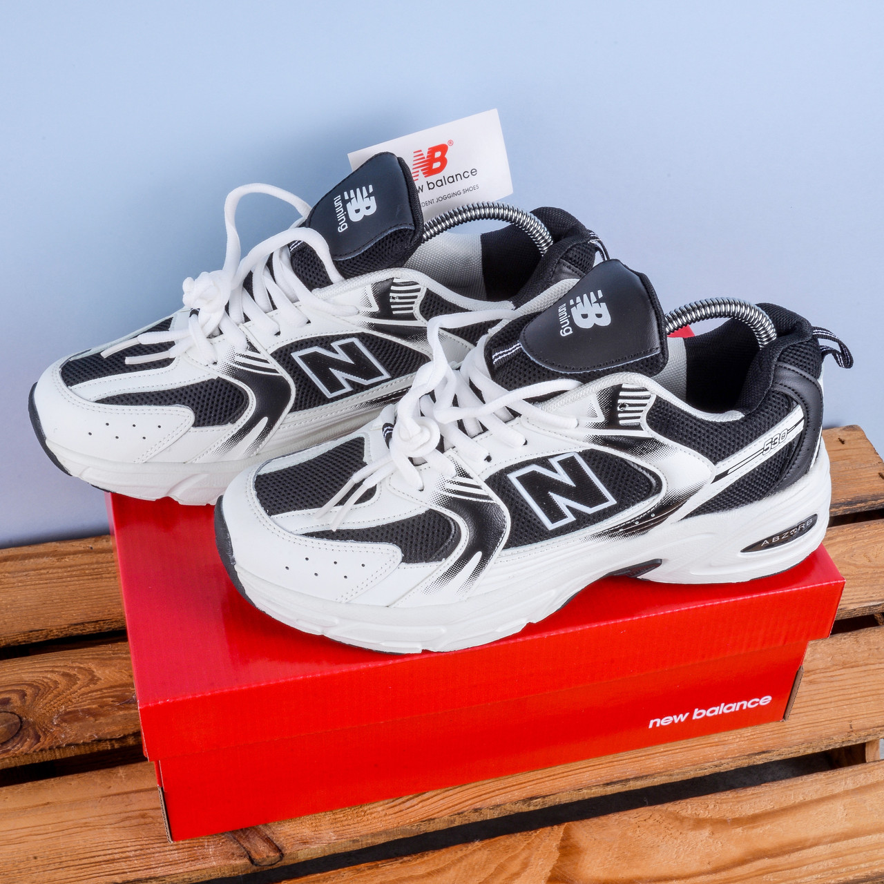 РОЗПРОДАЖ! Кросівки New Balance 530 білі з чорним