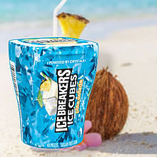 Жувальна гумка "Піна Колада" ICE BREAKERS ICE CUBES Pina Colada Sugar Free Chewing Gum 40 шт.