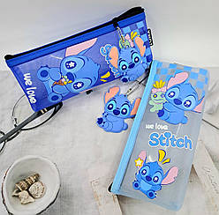 Пенал-косметичка Cтич з брелоком