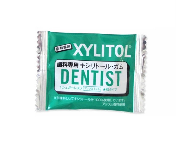 Lotte Dental Xylitol Gum Cтоматологічна жувальна гумка з ксилітом, яблуко-м'ята, 1 шт, фото 1