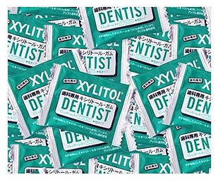 Lotte Dental Xylitol Gum Cтоматологічна жувальна гумка з ксилітом, яблуко-м'ята, 1 шт x 50 пакет