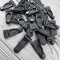 Застібка на панчохи 12 мм чорна