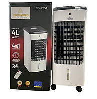 Портативний кондиціонер Crownberg СВ-7854, 4 л, повітряний охолоджувач (Air Cooler), кондиціонер 4 в 1