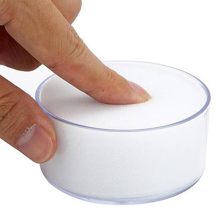 Подушка для зволоження пальців Deli 9102E поролон D78*39мм прозор корпус, фото 1