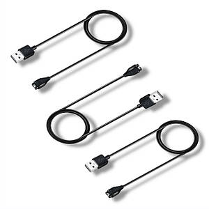 Зарядний пристрій 3 шт CDK кабель (1m) USB для Garmin Instinct (014446) (black)