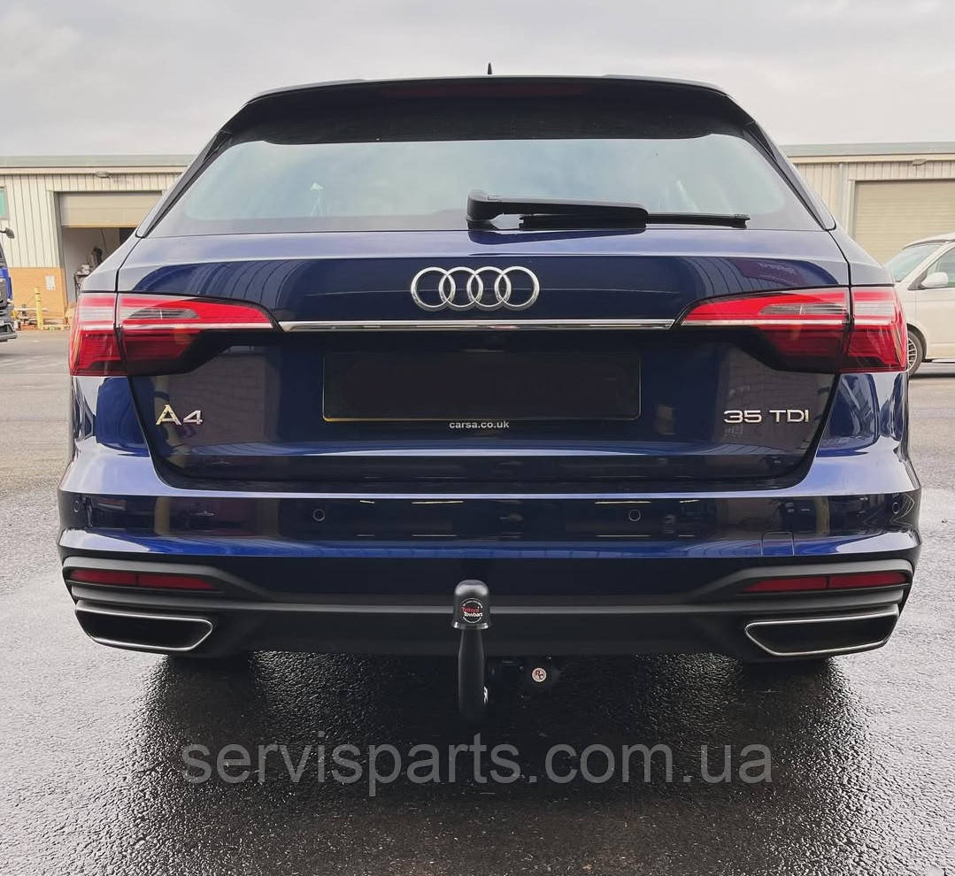 Фаркоп Audi A4 B9 2015- (Ауді А4 В9 також Quattro) швидкознімний гак на ключах