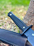 Тактичний ніж «Чорнобай #1» з нейлоновим чохлом 50Х14МФ/57 HRC., фото 3