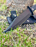 Тактичний ніж «Чорнобай #1» з нейлоновим чохлом 50Х14МФ/57 HRC., фото 5