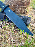 Тактичний ніж «Чорнобай #1» з нейлоновим чохлом 50Х14МФ/57 HRC., фото 2