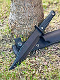 Тактичний ніж «Чорнобай #1» з нейлоновим чохлом 50Х14МФ/57 HRC., фото 4