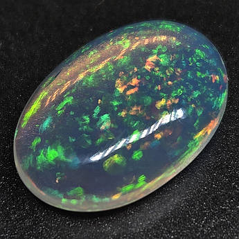 Опал — кабошон, натуральний ювелірний сертифікований камінь для створення прикрас, 2,8 ct
