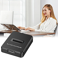 Док станція Deepfox M06 Dual для M.2 SSD NVMe (PCIe) / NGFF (Sata) Type-C USB 3.2 Gen 2, фото 2