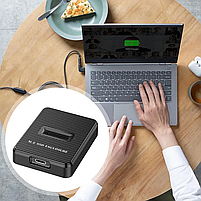 Док станція Deepfox M06 Dual для M.2 SSD NVMe (PCIe) / NGFF (Sata) Type-C USB 3.2 Gen 2, фото 7
